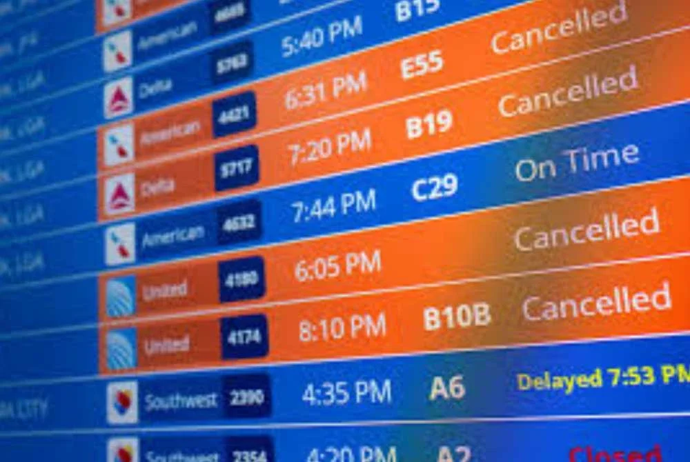Jadual penerbangan dibatalkan susulan penutupan kerajaan AS. Foto Agensi