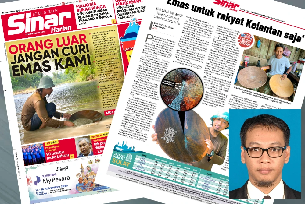 Laporan Sinar Harian pada Selasa. - Gambar kecil: Mohd Syakir