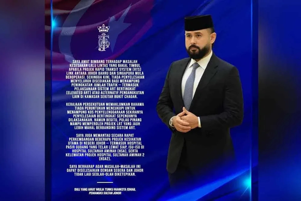 TMJ menzahirkan kebimbangan terhadap masalah kesesakan lalu lintas yang dijangka berlaku apabila Projek Rapid Transit System (RTS) Link antara Johor Bahru dan Singapura mula beroperasi kelak.