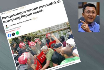Kerajaan Selangor memberi jaminan tiada penduduk di Kampung Papan, Pandamaran dibiarkan tanpa tempat berteduh apabila penempatan sementara melalui Skim Smart Sewa disediakan dengan kadar sewa berpatutan bagi mereka yang memerlukan. Gambar kecil: Borhan 