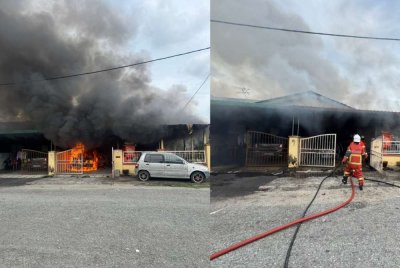 Seorang lelaki warga emas ditemukan rentung dalam kebakaran sebuah rumah teres di Taman Perpaduan Ria, Ulu Kinta dekat sini pada Jumaat.