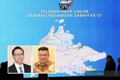 PRN Sabah bakal berlangsung pada 29 November depan. Dari kiri: Iswardy dan Kuok Tiung