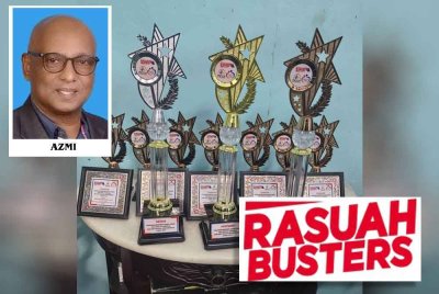 Antara piala yang akan dimenangi dalam Peraduan Mewarna Kanak-Kanak Pra Sekolah sempena Hari Antirasuah Antarabangsa (HARA) 2025.