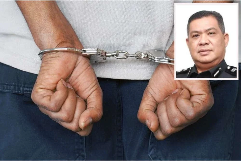 Suspek telah ditahan di rumahnya pada Isnin dan direman selama lima hari. Gambar kecil: Azli