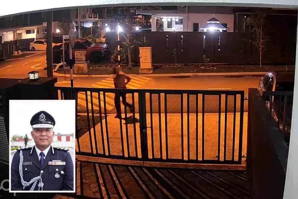 Tangkap layar video rakaman yang dikongsi seorang pempengaruh selepas kediamannya di Sungai Long, Kajang dipecah masuk. Gambar kecil: Naazron