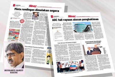 Laporan Sinar Harian berhubung isu 40 peratus hasil Sabah.