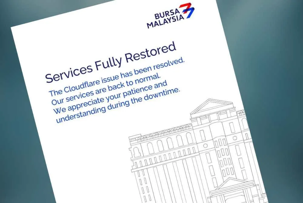 Hantaran poster dimuat naik Bursa Malaysia di Facebook pada Selasa.