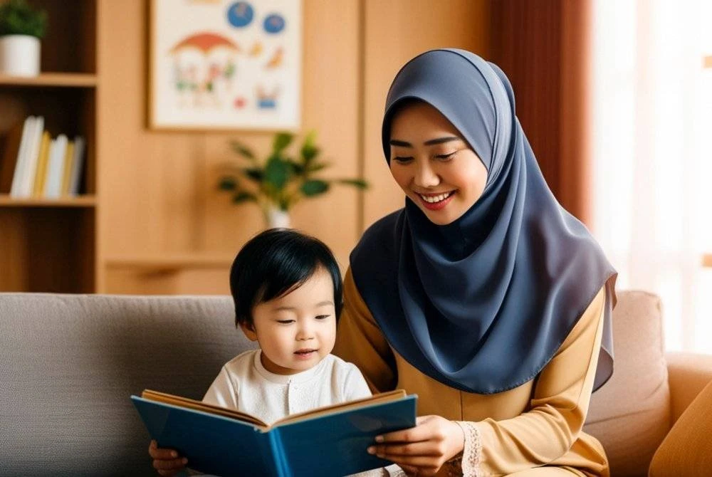 IBU BAPA memainkan peranan amat penting dalam mendidik anak-anak mengikut kesesuaian zaman mereka. Foto Canva