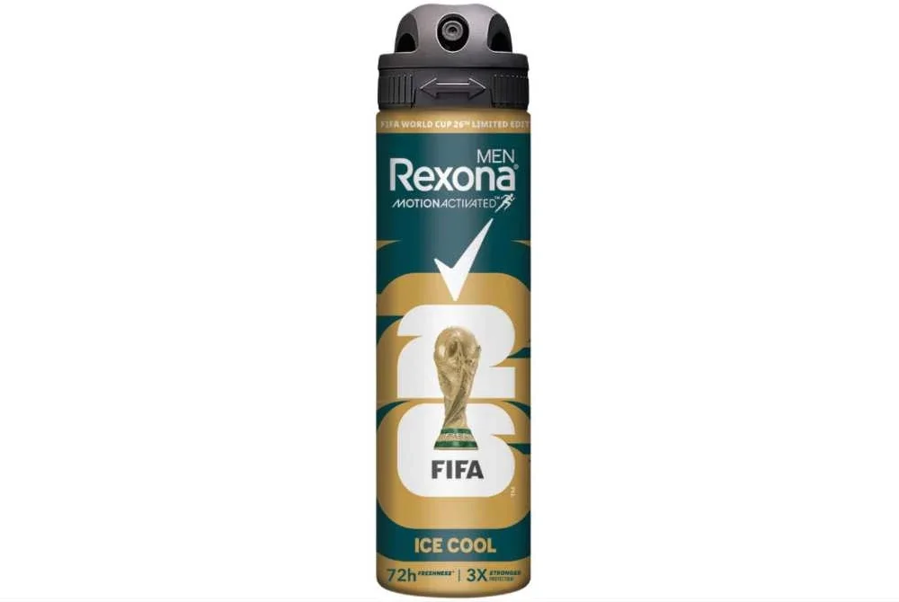 Rexona memperkenalkan Rexona Ice Cool Spray Edisi Terhad FIFA World Cup 2026™