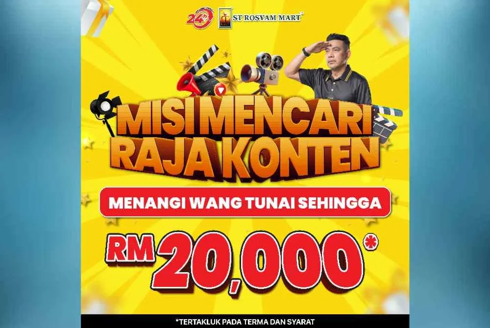Menangi wang tunai sehingga RM20,000 untuk peraduan Misi Mencari Raja Konten (tertakluk pada terma dan syarat).