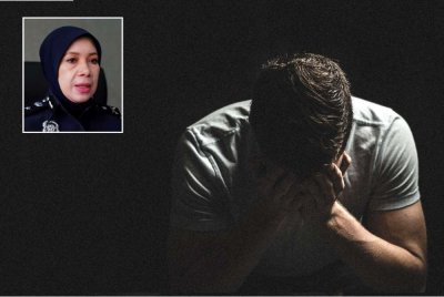 Menurut Siti Kamisah (gambar kecil), kejadian penderaan yang dialami suami merangkumi pelbagai bentuk dan bukan terhad kepada kecederaan fizikal semata-mata. Foto hiasan