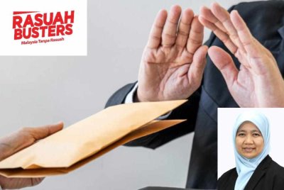 Apabila rakyat dan pemimpin sama-sama berani menolak rasuah, Malaysia akan benar-benar menjadi negara yang maju dan dihormati. Gambar kecil: Hanim