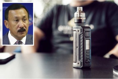 Wujud laporan mengenai cecair serta ganja sintetik yang dipasarkan kepada generasi muda termasuk pelajar sekolah. Gambar kecil: Ruslin 