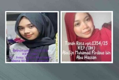 Dua remaja perempuan yang dilaporkan hilang di Cameron Highlands sejak dua hari lalu ditemukan semula.