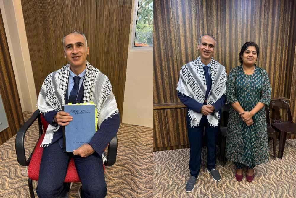 Majed bersama penyelianya, Dr Rani Ann.