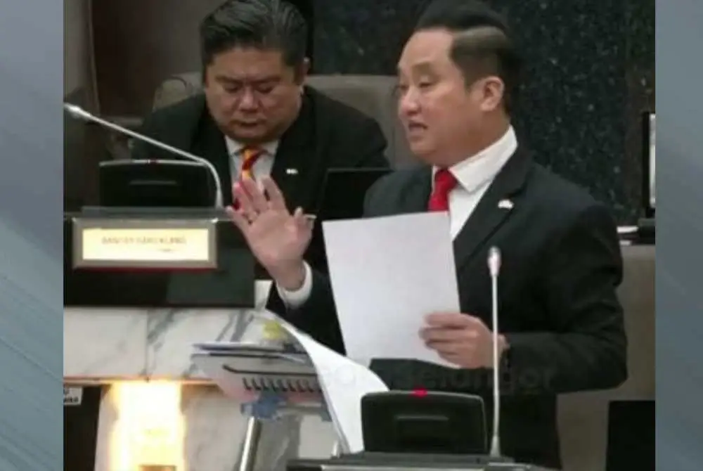 Suee Lim ketika ucapan penggulungan semasa Sidang DUN Selangor pada Jumaat.