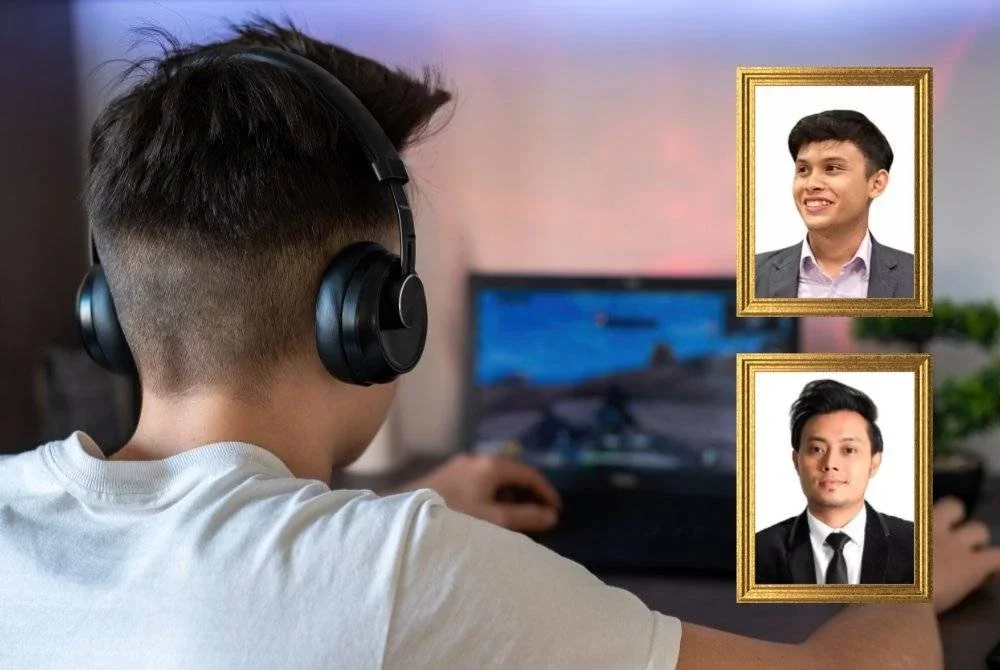 BERMAIN permainan tidaklah haram, namun perlu kawalan dan pemantauan daripada ibu bapa. Foto Canva/Gambar kecil: AKMAL HASIF (atas) dan DR MUHAMAD HAFIZ