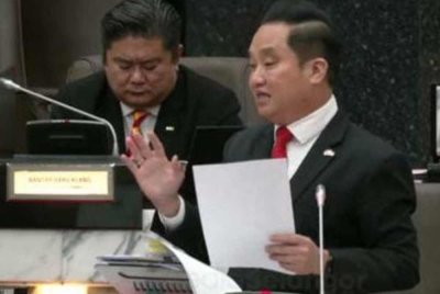 Suee Lim semasa ucapan penggulungan pada Sidang DUN Selangor.