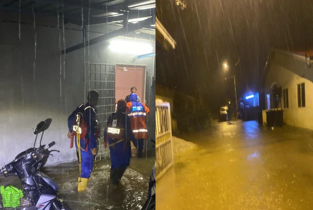 Bachok menjadi daerah pertama di Kelantan yang dilanda banjir pada Monsun Timur Laut (MTL) kali ini selepas hujan berterusan sejak dua hari lalu. Foto APM