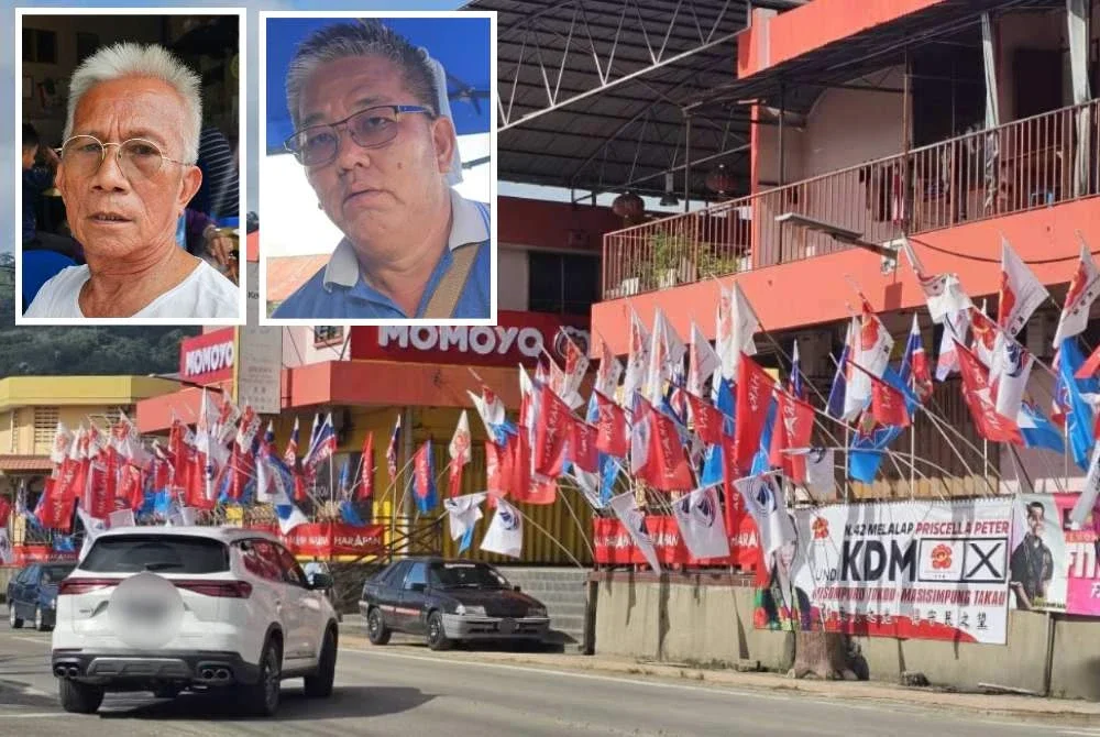 Persaingan sengit dilihat jelas berlaku di beberapa kerusi DUN. Gambar kecil: Eshak (kiri0 dan Kenny.