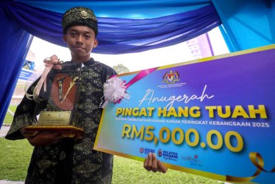 Mohamad Amirul Asyraf ketika ditemui pada Majlis Perasmian Sambutan Hari Kanak-Kanak Peringkat Kebangsaan Tahun 2025 di Stadium Merdeka. Foto Bernama