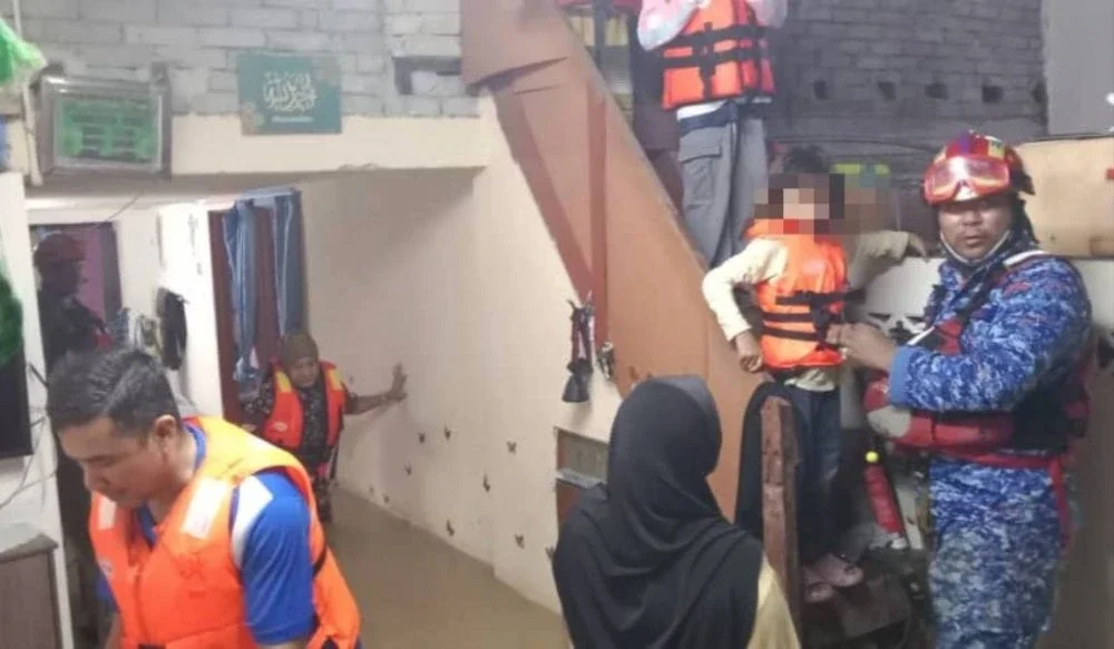 Kubang Pasu menjadi daerah terbaharu banjir di Kedah. Foto APM