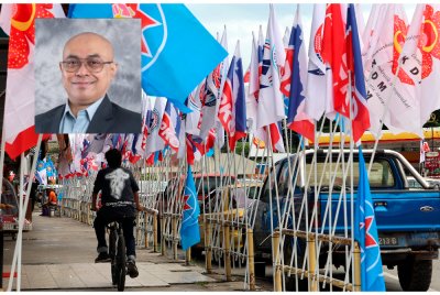 Kempen minggu pertama PRN Sabah ke-17 sejak hari penamaan calon Sabtu lalu, disifatkan dingin. Gambar kecil: Syahruddin 