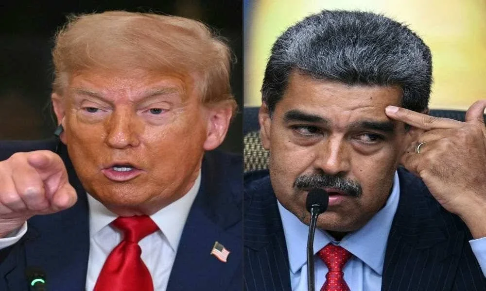 Donald Trump (kiri) dan Nicolas Maduro. - AFP 