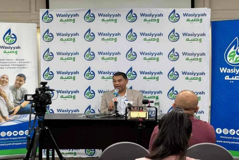 Ariffin ketika memperkenalkan hibah fintech, teknologi generasi baharu yang bakal merevolusikan industri pewarisan harta Islam serta memperkukuh kedudukan Wasiyyah sebagai peneraju inovasi digital dalam sektor ini.