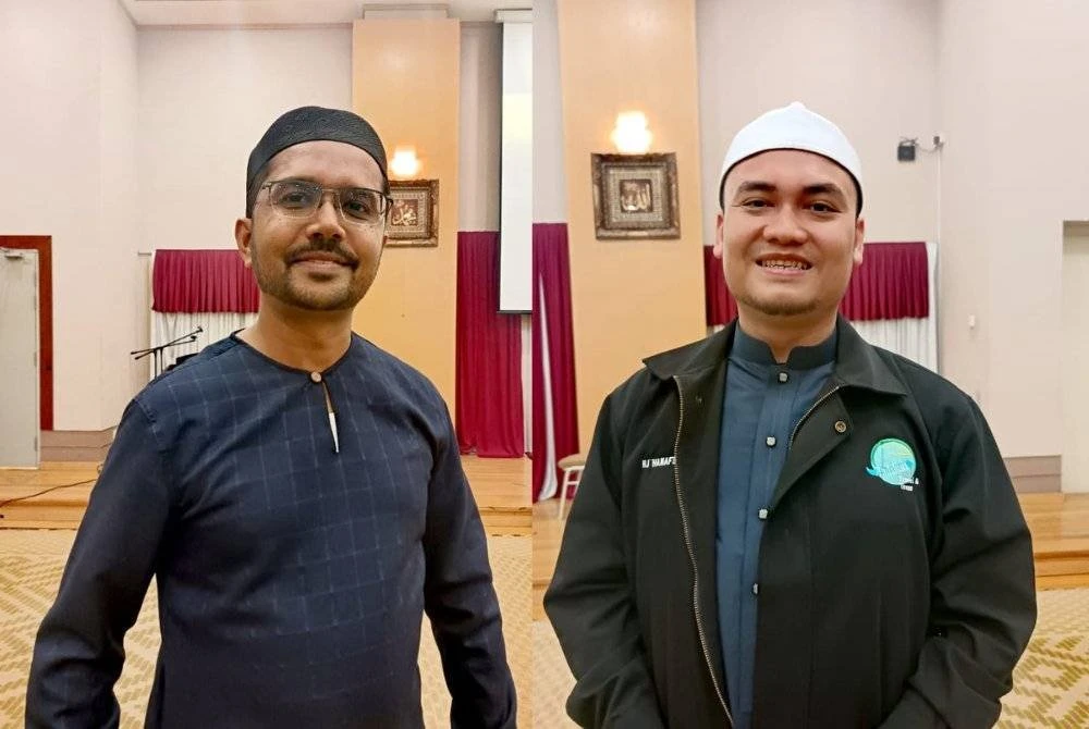 MOHAMED FAISAL (kiri) dan USTAZ MOHD HANAFIE