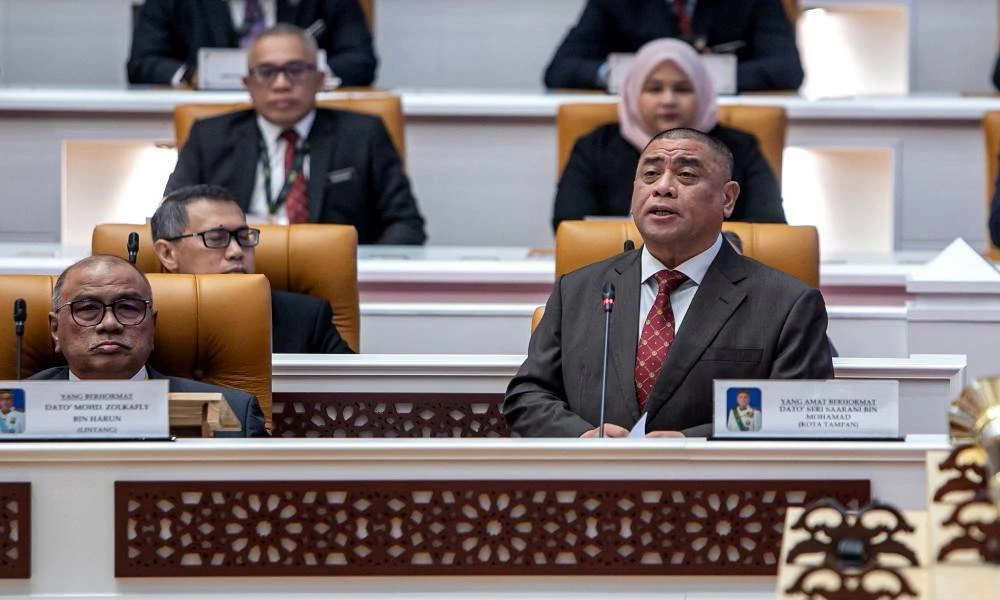 Menteri Besar Perak, Datuk Seri Saarani Mohamad membentangkan Belanjawan Perak 2026 pada Persidangan Dewan Undangan Negeri Perak di Bangunan Perak Darul Ridzuan, hari ini. Foto Bernama 