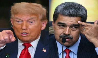 Donald Trump (kiri) dan Nicolas Maduro. - AFP 
