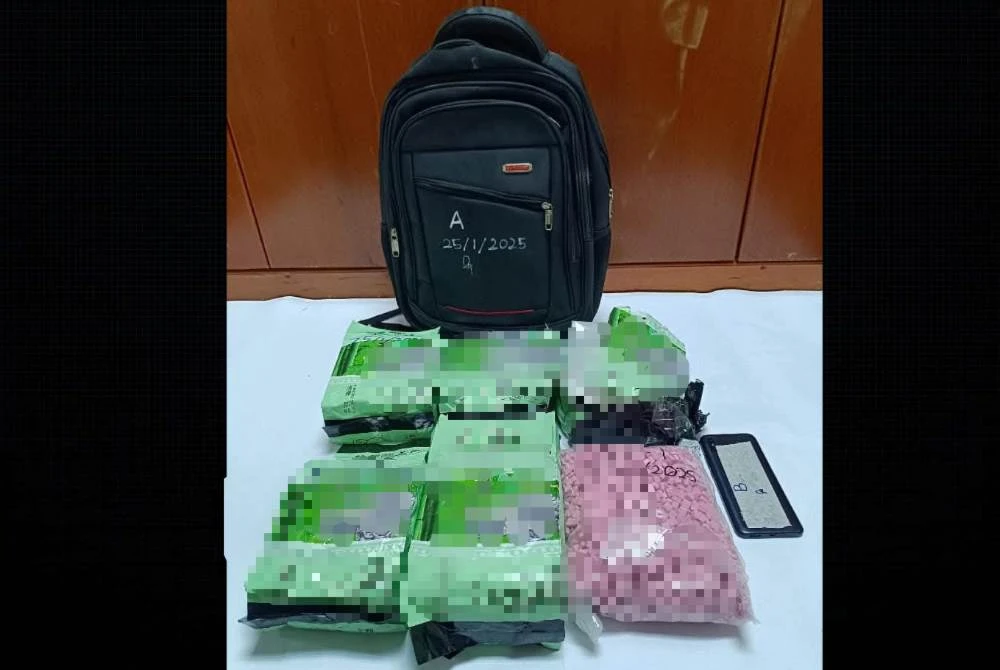 Antara dadah yang dirampas Maritim Malaysia.