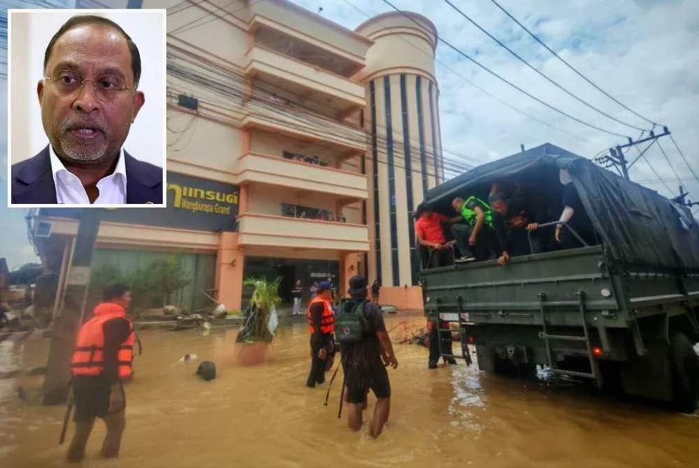 Pelajar dan pensyarah UUM berjaya dibawa keluar dari hotel penginapan ke penempatan sementara sebelum dibawa pulang ke Malaysia. Gambar kecil (Zambry) - Foto: FB Zambry Abd Kadir