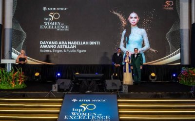 Bella Astillah diumumkan sebagai salah seorang penerima AFFIN INVIKTA Top 50 Women of Excellence Awards malam tadi.