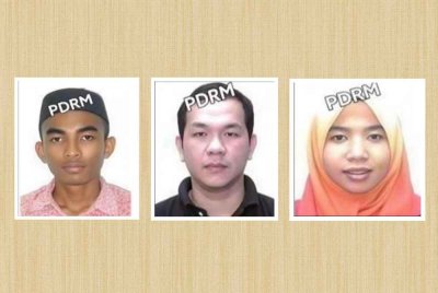 Muhamad Amir Muhsin, Lee Theng Siang dan Nabila Huda (kanan). 