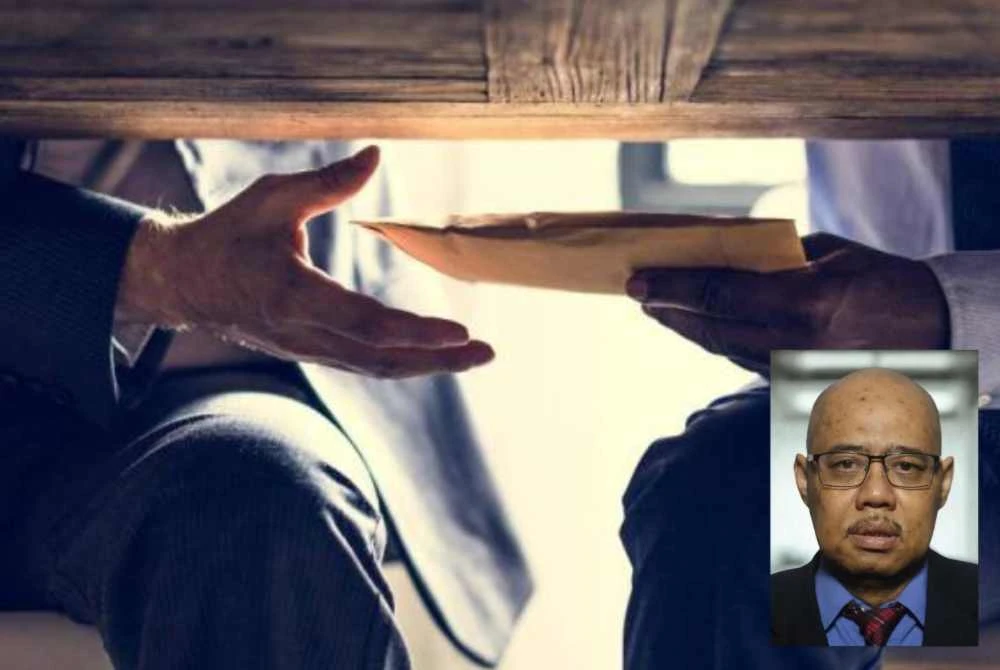 Perasuah dan penerima rasuah sama-sama menghancurkan masa depan negara. Gambar kecil: Megat Al Imran