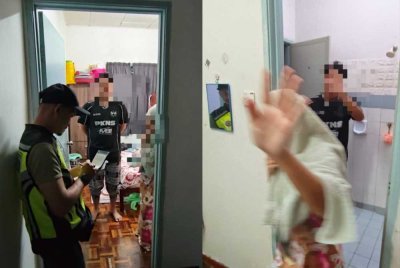 Pasangan yang ditangkap khalwat dalam satu serbuan di sebuah rumah teres dua tingkat di Kulim pada jam 12.55 tengah malam tadi.