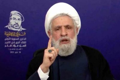 Qassem tidak menjelaskan peranan Hezbollah jika konflik baharu berlaku, tetapi menggesa Lubnan menyediakan pelan pertahanan melibatkan “tentera dan rakyatnya.” Foto Reuters