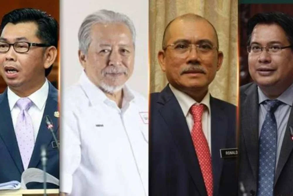 Dari kiri; Mohamad Alamin, Anifah Aman, Ronald Kiandee dan Yamani Hafez antara nama besar yang tewas dalam PRN Sabah ke-17.