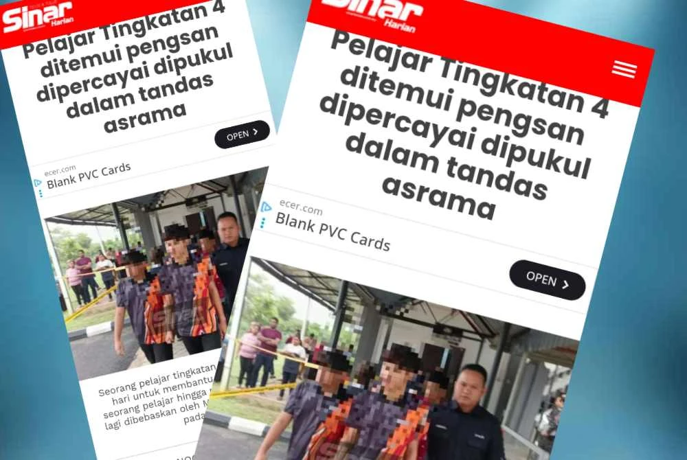 Laporan Sinar Harian pada Khamis lalu.