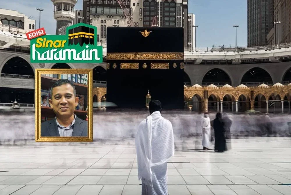 HADIR ke Tanah Suci Makkah sebagai jemaah haji kini menjadi ibadah rindu buat umat Islam di Malaysia kerana perlu menunggu sehingga 100 tahun. Foto Canva/Gambar kecil: DR ZAIZUL