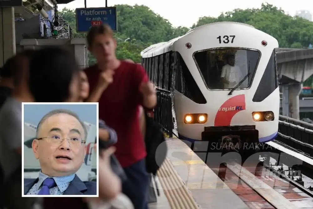 Perkhidmatan LRT perlu diselenggara lebih kerap kerana sudah hampir usia tiga dekad. Gambar kecil: Ka Siong