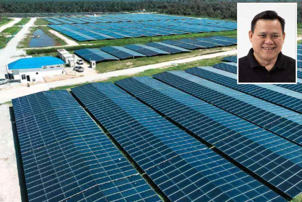 Loji fotovoltaik solar berskala besar di Kulim, Kedah yang dibangunkan hasil kerjasama MK Land dan Solarvest bagi mempercepat peralihan Malaysia ke arah tenaga bersih. - Gambar kecil (Frankie Chai)