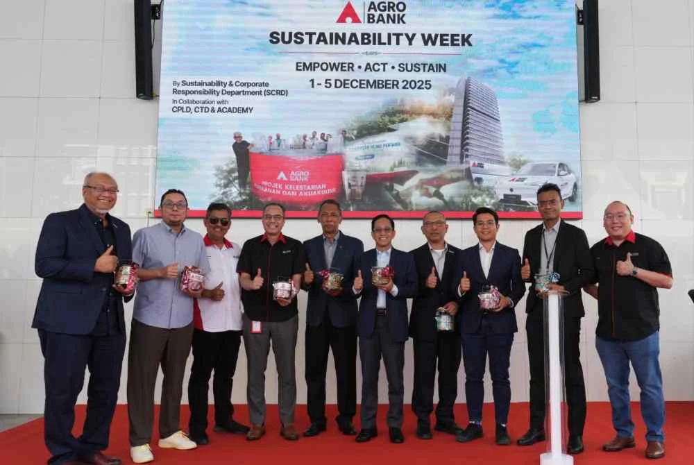 Agrobank melancarkan Minggu Kelestarian 2025, program lima hari bertujuan meningkatkan kesedaran, kefahaman serta tindakan dalam kalangan warga kerjanya terhadap agenda kemampanan dan isu perubahan iklim.