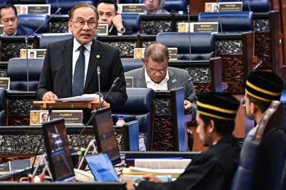 Anwar pada sesi PMQ di Dewan Rakyat pada Selasa. Foto: Jabatan Penerangan Malaysia