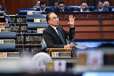Anwar pada sesi PMQ di Dewan Rakyat pada Selasa. Foto: Jabatan Penerangan Malaysia