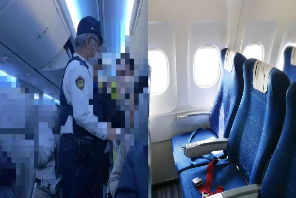 Permintaan lelaki itu ditolak selepas dia enggan membayar untuk pertukaran tempat duduk tersebut. - Foto Agensi