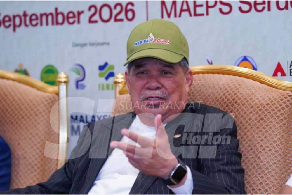 Mohamad Sabu pada sidang media selepas Majlis Pra Pelancaran MAHA 2026 di MAEPS Serdang, pada Rabu.
