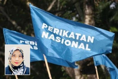 PN berisiko tinggi untuk mengalami nasib yang lebih buruk pada PRU16, bukan sahaja di Sabah tetapi juga di seluruh negara. Gambar kecil: Nur Ayuni 